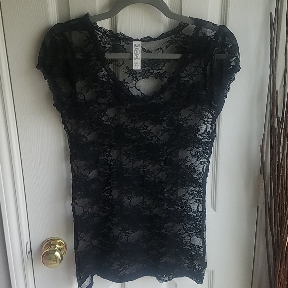 Lace Sheer Top